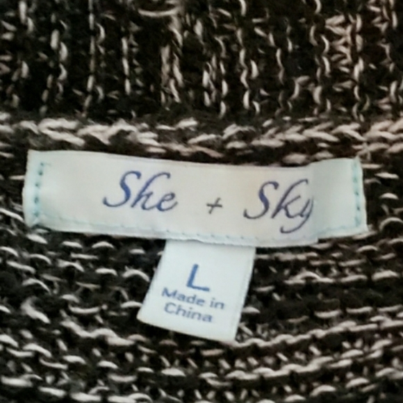 She & Sky Cardigan Sweater Size Large - Picture 5 of 5